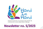 Scrennshot Text Newsletter 5-23 und Logo Copyright Projekt Hand in Hand